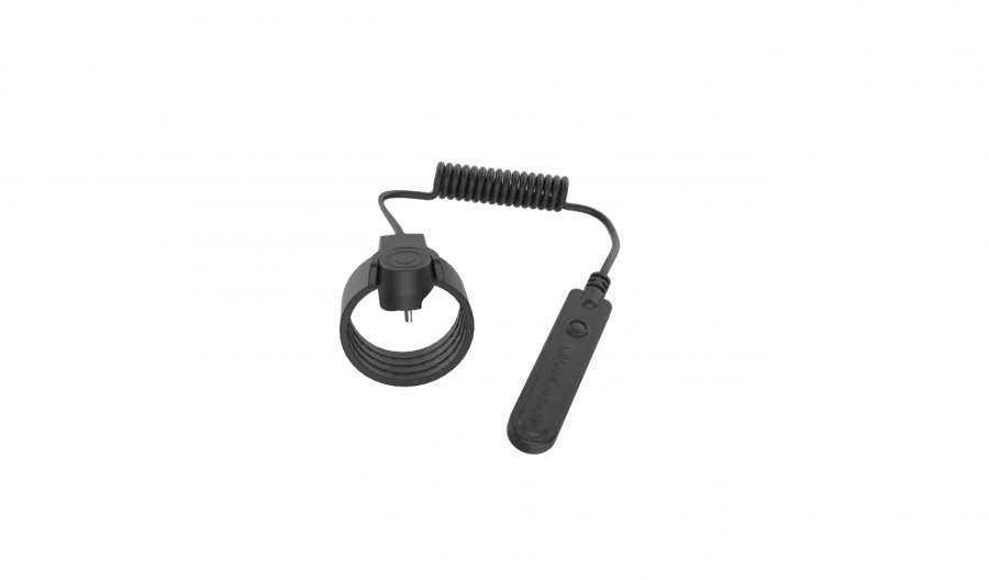 Cabo de acionamento remoto Ledlenser tipo E com cabo espiral