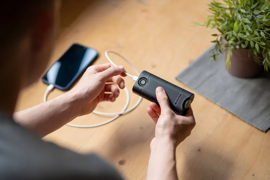 Powerbank Flex10 para AF2R Work, H7R, H7R Pro, H9R, H9R Pro e P9R Core LEP: em uso