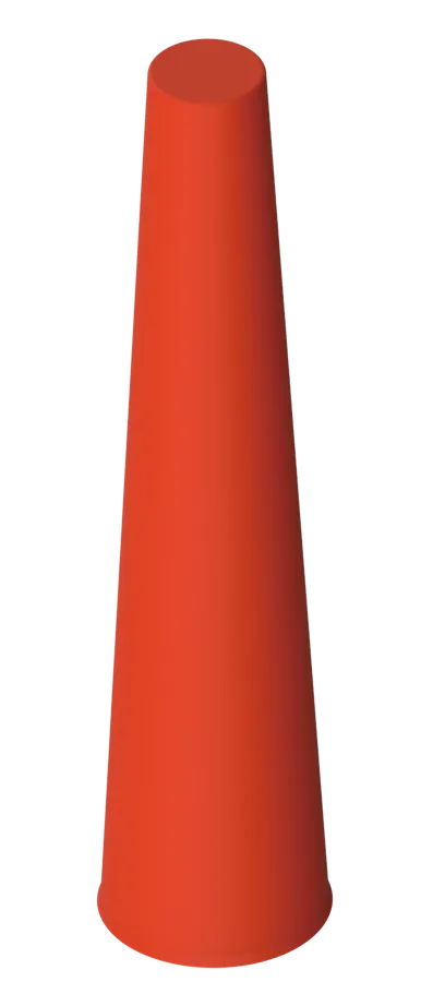 Difusor cônico laranja Ledlenser de 42 mm para sinalização